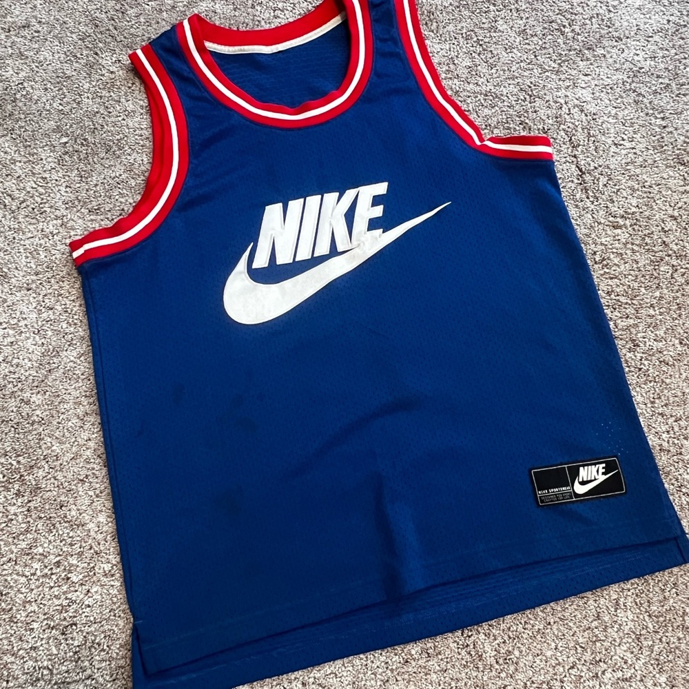 Nike Men’s Large Blue and Red Tank Top